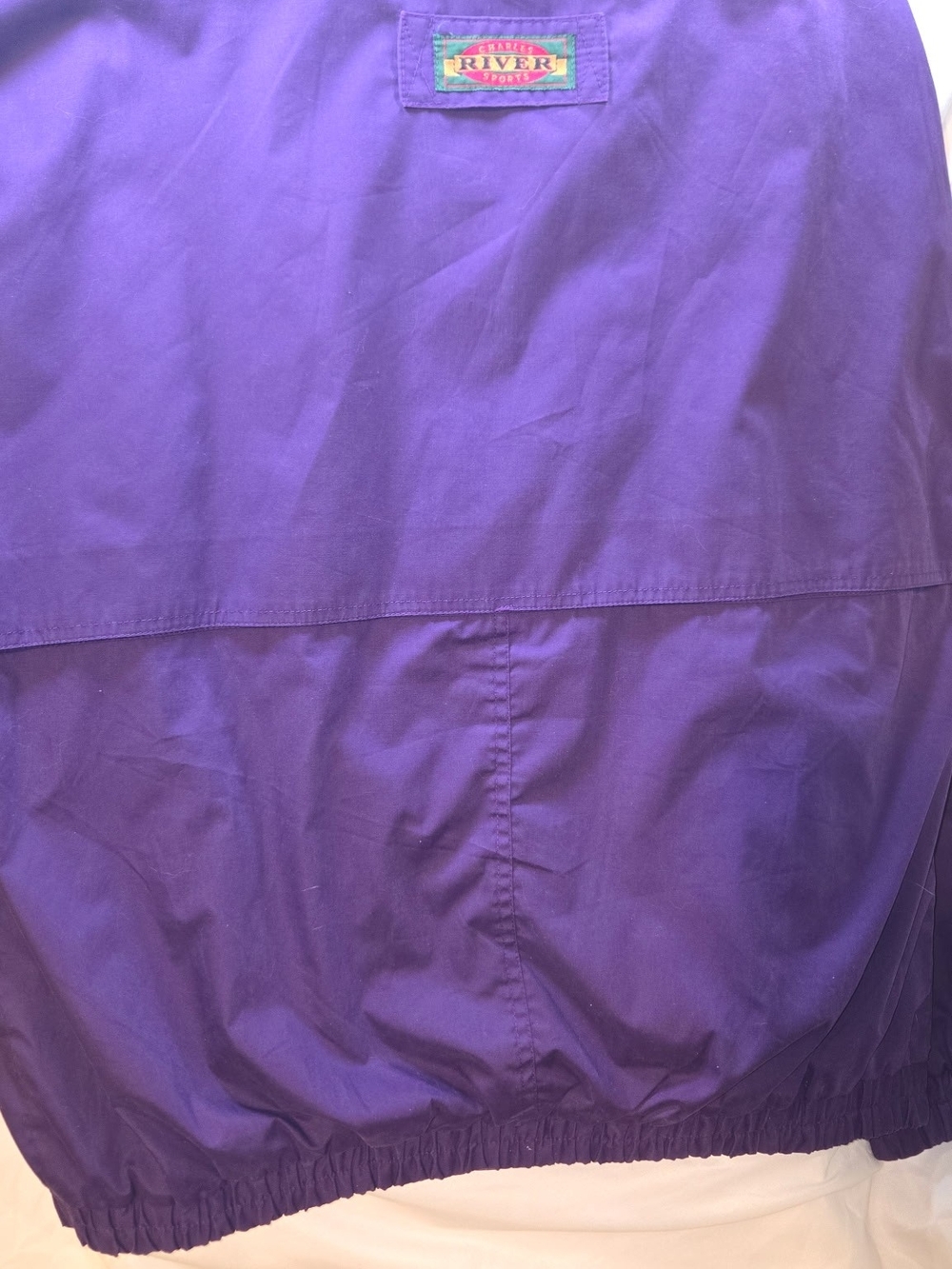 Charles River Apparel Purple Rain Jacket with Teal Accents - Picture 3 of 6